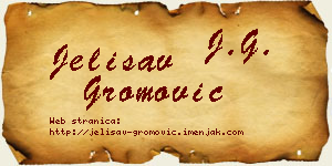 Jelisav Gromović vizit kartica